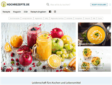 Tablet Screenshot of kochrezepte.de